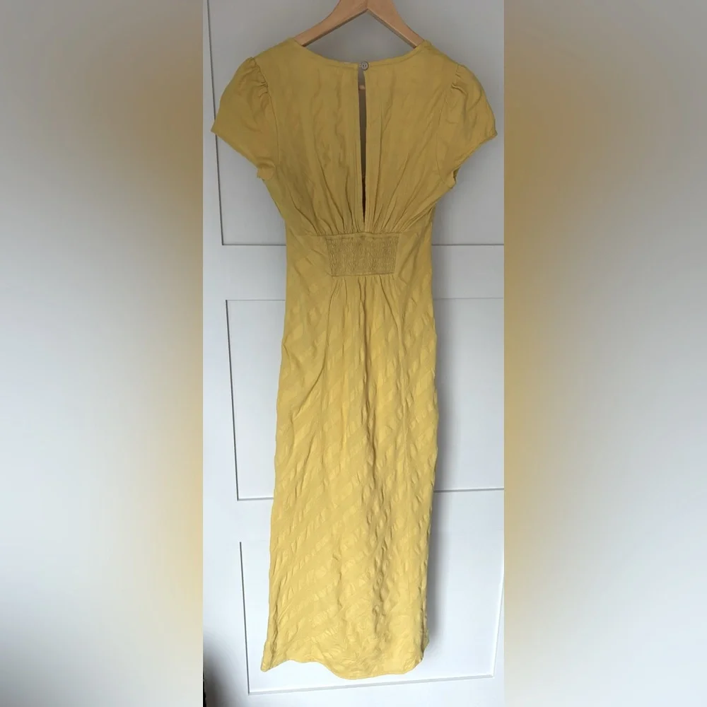 Free People Yellow Midi Dress - Picture 7 of 9